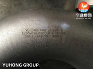 ASTM A403 WP347H-S Elbow Butt Weld Fittings B16.9 Untuk Penukar Panas Gas Minyak