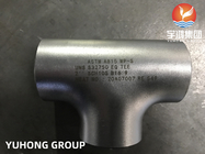 ASTM A815 WP-S S32750 Fittings pipa baja dupleks Mengurangi gas minyak Tee
