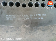 EN 10025-2 S235JR Plat pendukung baffle baja karbon untuk penukar panas