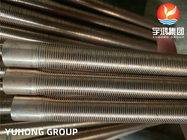 ASTM B111 C70600 O61 Annealed Copper Nickel Low Fined Tube untuk Oil Cooler Pipe