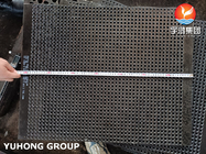 Karbon Steel Square Semicircle Baffle Tube Sheet Untuk Pertukang Panas EN 10025-2 S235JR