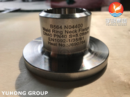 ASTM B564 UNS NO4000 Weld Neck Ring Face Flange EN1092-1 PN16 Untuk Industri Pertambangan