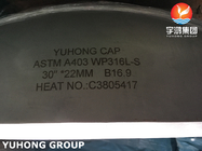 Ketebalan besar ASTM A403 WP304L Cap stainless steel