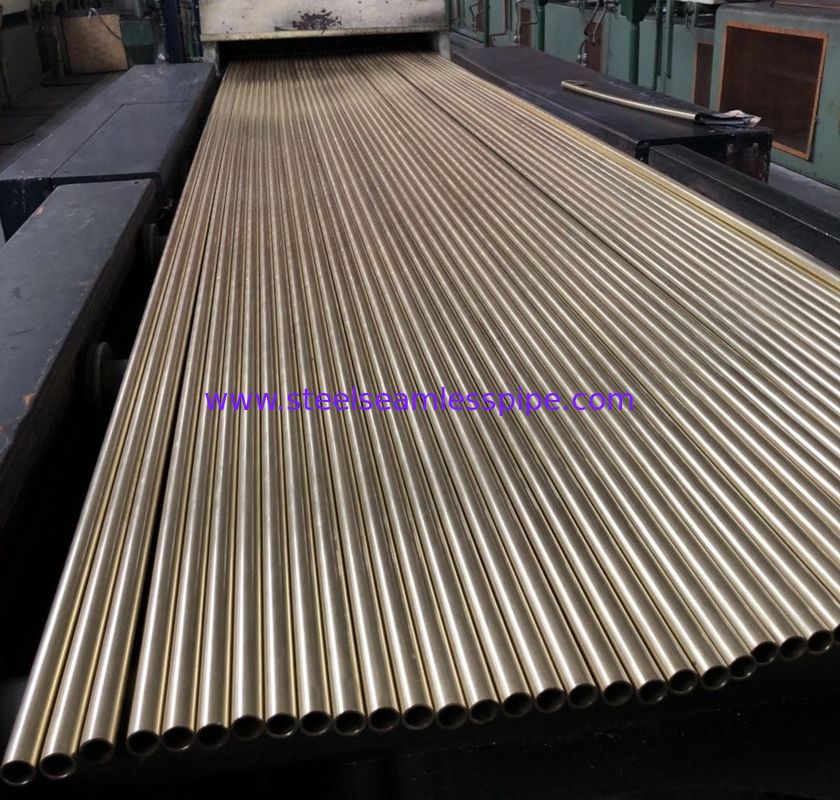 Tabung Paduan Tembaga Boiler Astm B111 O61 C44300 Tahan Korosi Bebas Oksigen