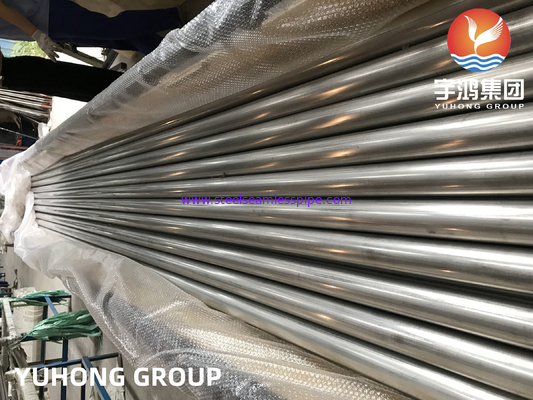Stainless Steel Seamless Tubes A249 TP304 / 304L 1.4404 1.4571 untuk heat exchanger Condensar Air Cooler Cooling Tower