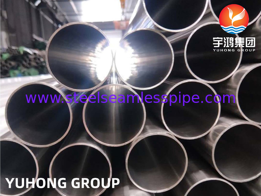 Food Grade Stainless Steel Sanitary Tubing ASTM A270 TP304 Dipoles / Permukaan Cermin