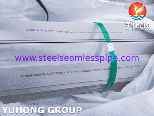 ASTM A276 Stainless Steel 304 Angle Bar 6m Panjang 50*50*3mm Untuk Tungku Industri