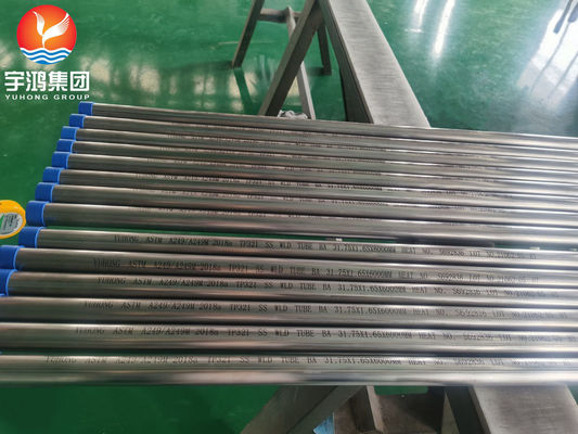 ASTM A249 ASME SA249 TP321 Tabung Las Stainless Steel