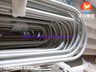 Stainless Steel U Bending Tubes untuk Heat Exchanger Air Cooler Condenser Seamless Tube 100 ET / HT / UT 100% PMI