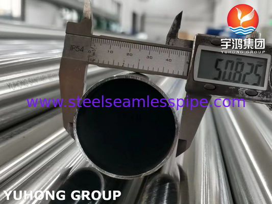 Stainless Steel Seamless Sanitary Tube ASTM A270 TP316L 320 Grit Polished di luar