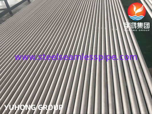 ASTM A213 Tabung Mulus Baja Tahan Karat Ketebalan Dinding Minimum Evaporator Kondensor