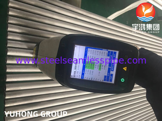 Tabung tanpa jahitan baja tahan karat ASTM A 213 TP304/304L, TP316L, TP310S, TP316Ti, TP321/321H, TP347, TP317 Kekuatan tinggi untuk aplikasi boiler pemanasan penukar panas