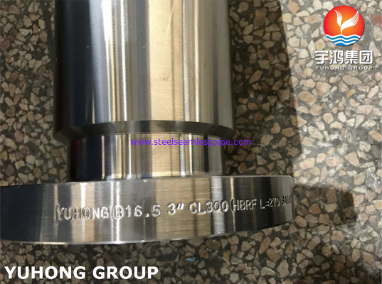 Flang baja tahan karat leher panjang WNRF,A182 F321 B16.5 KLASA 300