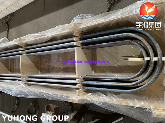 ASME SA789 SAF 2205 / UNS S32205 Penukar Panas Baja Dupleks U Bend Tube