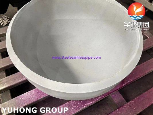ASME SA403 WP304-S Kap baja tahan karat Ukuran besar 40 inci Butt weld pipe Fitting PT