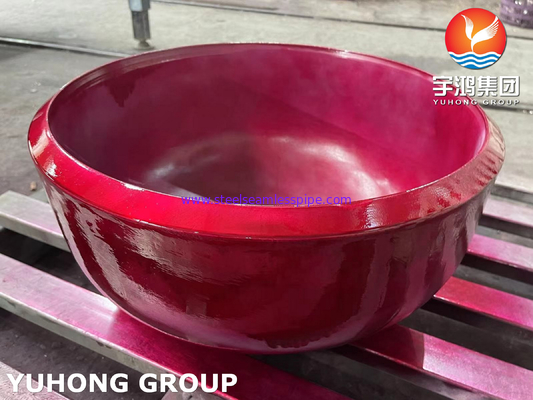 ASME SA403 WP304-S Kap baja tahan karat Ukuran besar 40 inci Butt weld pipe Fitting PT