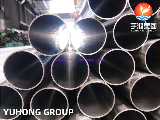 ASTM A270 TP304 Stainless Steel Welded Tube, Bright Annealed Treatment Digunakan dalam Aplikasi Sanitasi