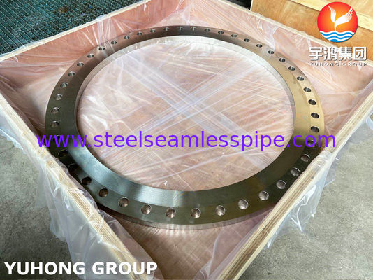 Flensa Slip-On ASTM A240 SS904L yang Dibuat dengan Permukaan Datar AWWA C207 dan Dimensi Kustom