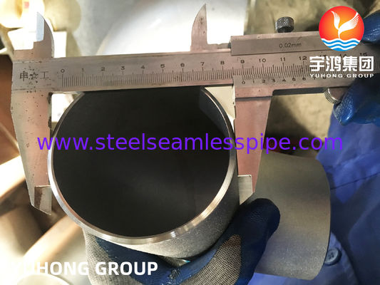 ASTM A403 WP347H-S 90° Siku Radius Panjang Sambungan Las Pantat untuk Pipa Proses Suhu Tinggi