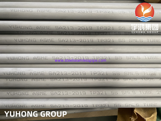 ASME SA213 TP321 1.4541 Tabung Penukar Panas Mulus Stainless