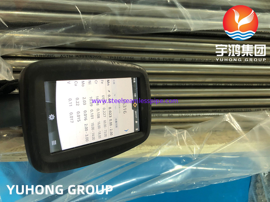 ASTM A213/A269 TP316/316L 1.4401/1.4404 Tabung Anil Terang Stainless Steel