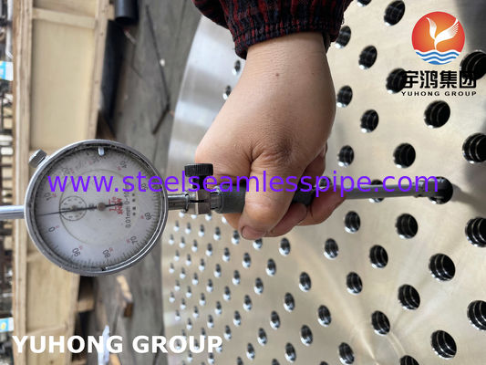 ASTM A182 F316L Tubesheet Baja Tahan Karat untuk Penukar Panas Shell and Tube