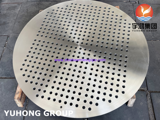 ASTM A182 F316L STAINLESS STEEL TUBESHEET BAGIAN PENUKAR PANAS