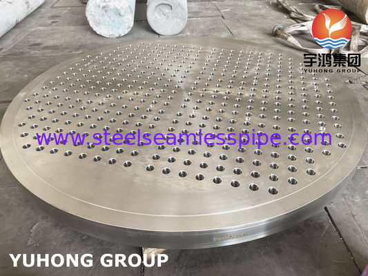 ASTM A182 F316L Tubesheet Baja Tahan Karat untuk Penukar Panas Shell and Tube