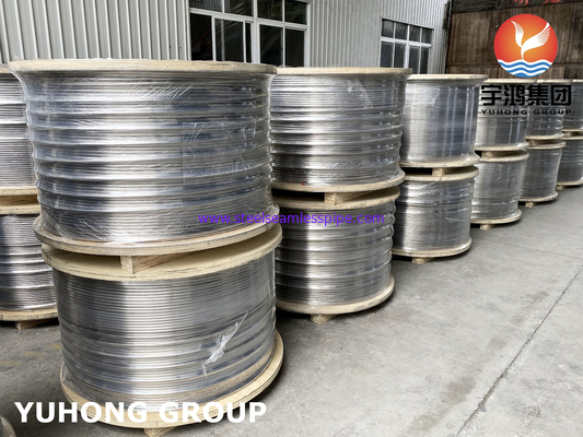 Tabung Koil Baja Rinsing Yang Cerah, ASTM A213 / A269 SS304 / SS316L