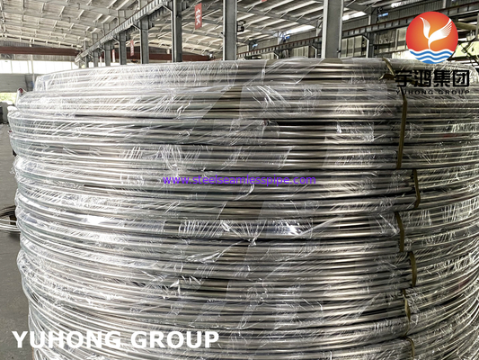 Tabung Koil Baja Rinsing Yang Cerah, ASTM A213 / A269 SS304 / SS316L