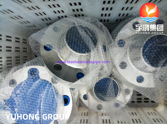 ASTM A182 F347 Stainless Steel Weld-Neck Flange, RF / RTJ Face Untuk Aplikasi Suhu Tinggi