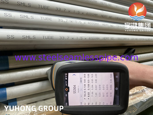 ASTM A213 TP304 Stainless Steel Seamless Tube Pickled & Annealed untuk Exchanger Panas dan Boiler