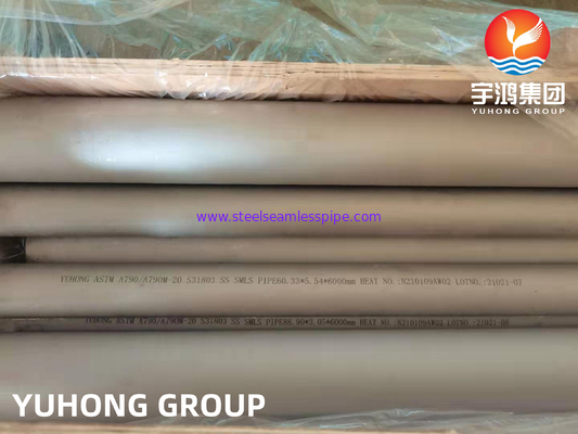 ASTM A790 UNS S32750（2507, 1.4410 ), Pipa Baja Tahan Karat Super Dupleks, PREN>40