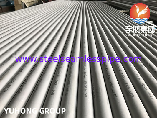 ASTM A269 TP304 Stainless Steel Seamless Tube Piled Annealed untuk Penukar Panas dengan Uji PMI