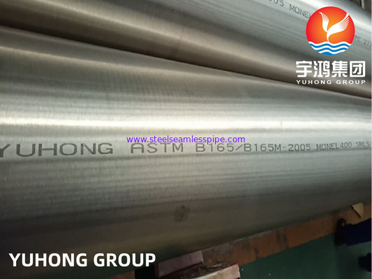 ASTM B165 Monel 400 N04400 Pipa Nickel Alloy Tanpa Jawab Untuk Air Laut