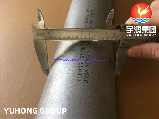 ASTM B165 Monel 400 N04400 Pipa Nickel Alloy Tanpa Jawab Untuk Air Laut