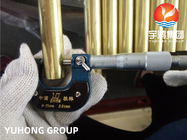 ASTM B111 C44300 Tabung Paduan Tembaga Mulus Tabung Kuningan Untuk Tabung Evaporator
