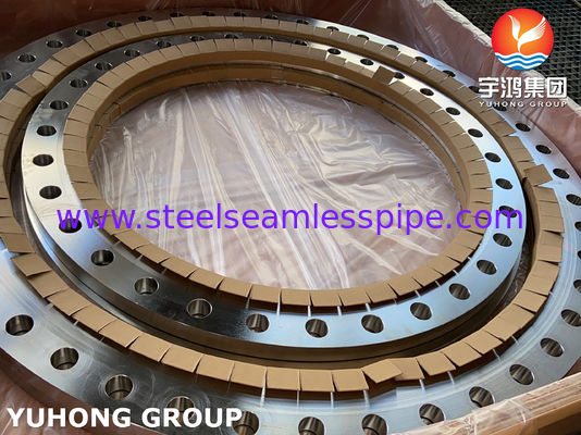 ASTM A240 Alloy 904L / UNS N08904 AWWA C207 Ring Type Flange untuk Layanan Perairan