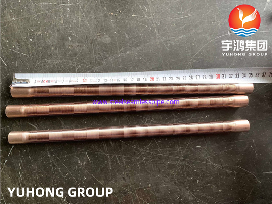 ASTM B111 C70600 Cu-Ni 90/10 tabung sirip rendah untuk sistem pemanas kondensor
