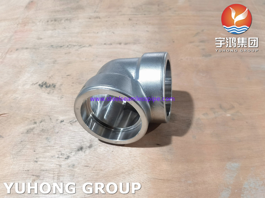 A182 F53 Socket Weld Elbow, UNS S32750 Super Duplex Steel Forged Fitting