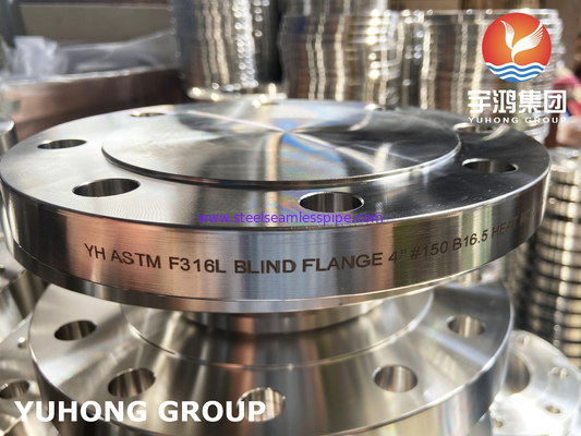 A182 F316L Blind Flange stainless steel, digunakan dalam sistem pipa bertekanan, B16.5 / AS2129 TABEL D
