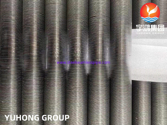 Tipe G Fin Tube ASME SB163 NO4400 Tahan korosi transfer panas