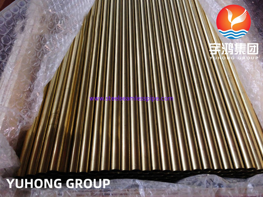 ASTM B111 ASME SB111 C70600 Tembaga Nikel tabung tanpa jahitan untuk pendingin udara