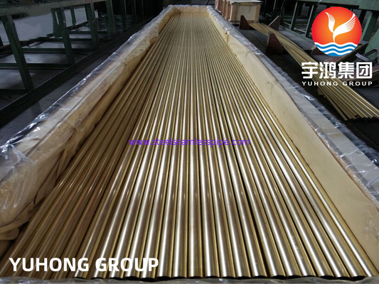 ASTM B111 ASME SB111 C70600 Tembaga Nikel tabung tanpa jahitan untuk pendingin udara