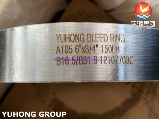 Karbon Steel Flange Forged Bleed Ring Drip Ring Flush Ring A105
