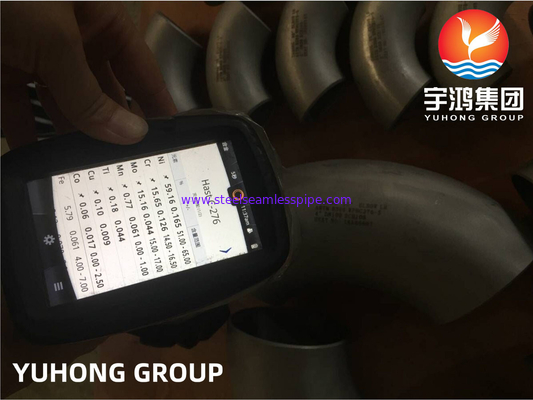 Paduan Nikel Hastelloy ASTM B366 C-276 BW Fitting Elbow