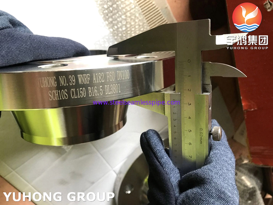 SA182 F60 / UNS S32205 Flensa Baja Dupleks Tempa, Muka RF Leher Las ANSI B16.5, untuk peralatan pengolahan air limbah