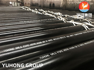 ASTM A106Gr. B Carbon Steel Seamless Pipe Permukaan Minyak Hitam