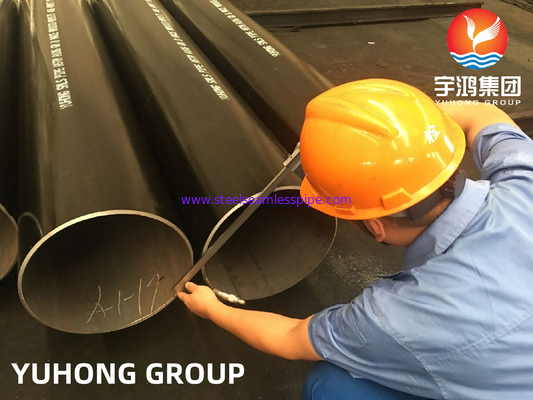ASTM A106Gr. B Carbon Steel Seamless Pipe Permukaan Minyak Hitam