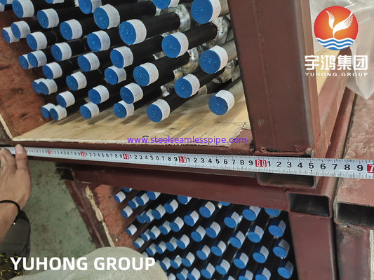 Bahan dasar tabung sirip tertanam Tabung tanpa jahitan baja karbon A192 A179 A210 Boiler Air Cooler Heat Exchanger Aplikasi